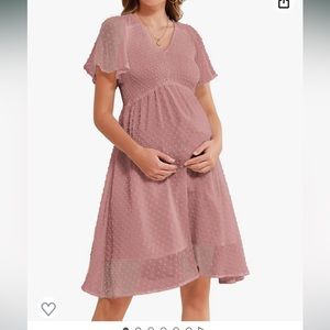Mauve maternity dress